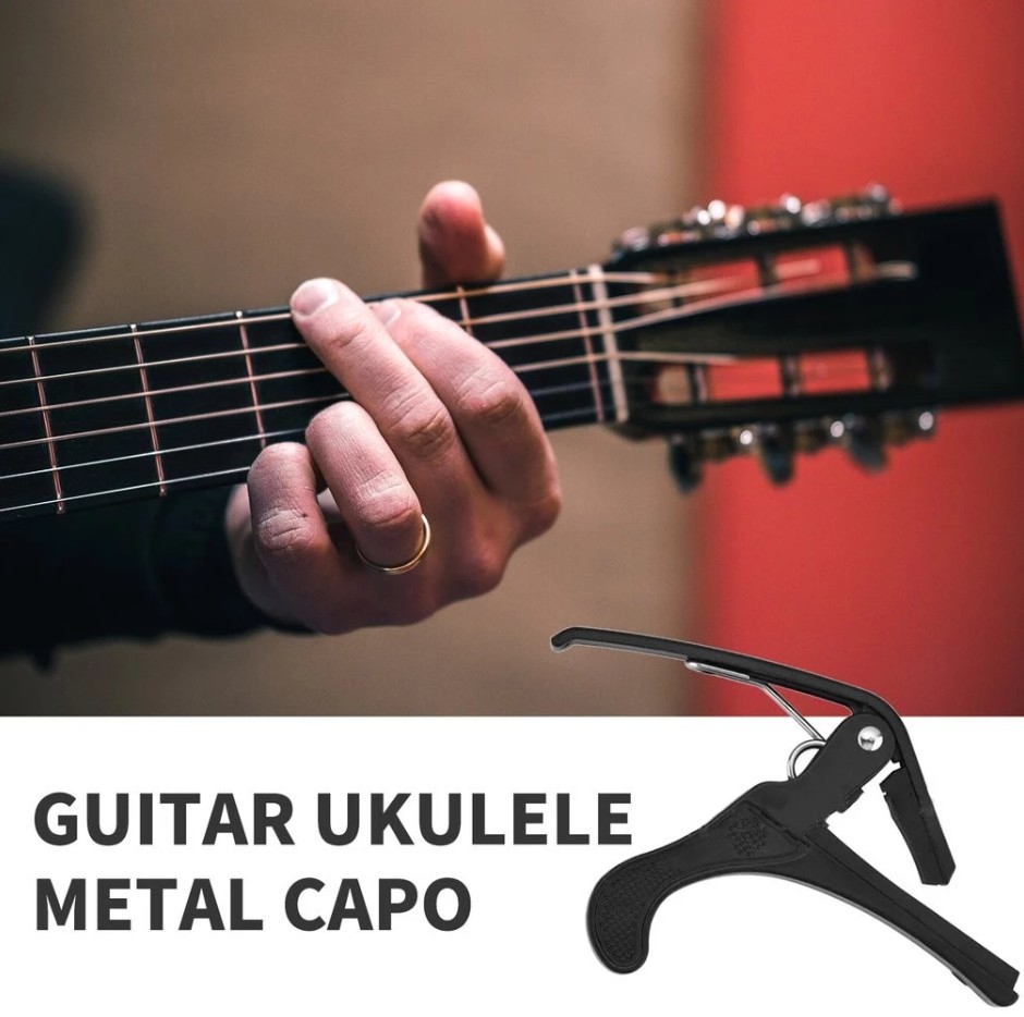 Free gift Quick Change Clamp Key Acoustic Classic Guitar Capo - with 2 free picks - Image 3