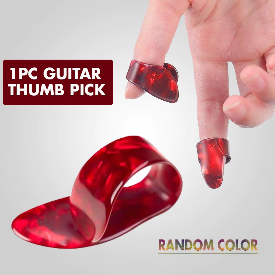 RIXTON Guitar Finger Pick and Thumb Pick Random Colors for Acoustic Electric Guitar and Ukulele - Image 5