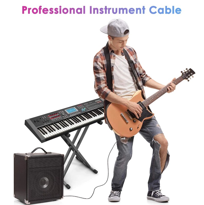 Guitar Cable Noiseless 6.35mm 3M/6M/10M Instrument Cable Electric Guitar Cable Amp Cord - Image 9