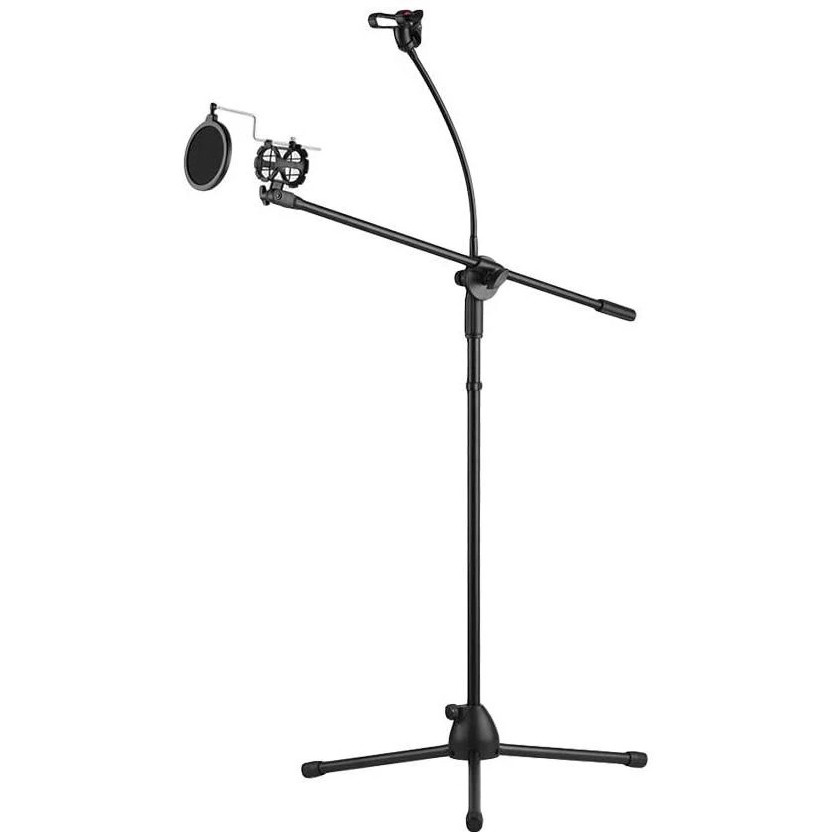 Supermax Microphone Stand, High Quality Heavy Duty Adjustable Collapsible Tripod Boom Mic Stands Ph - Image 9