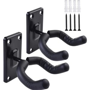 Guitar hook Guitar holder Guitar wall mount for Electric Acoustic Bass Black Square Holder