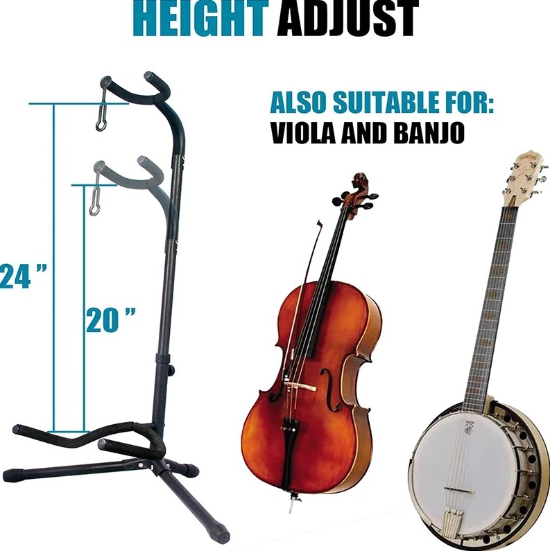 【COD】Guitar Stand Adjustable for Electric Acoustic Guitars and Bass Guitar Accessories - Image 8