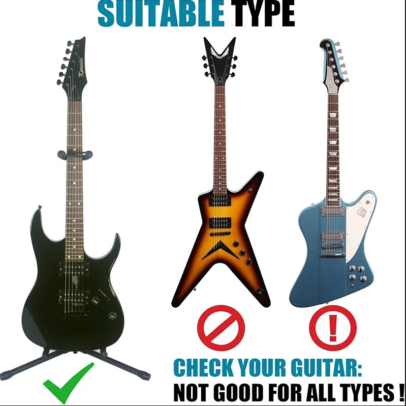 【COD】Guitar Stand Adjustable for Electric Acoustic Guitars and Bass Guitar Accessories - Image 2