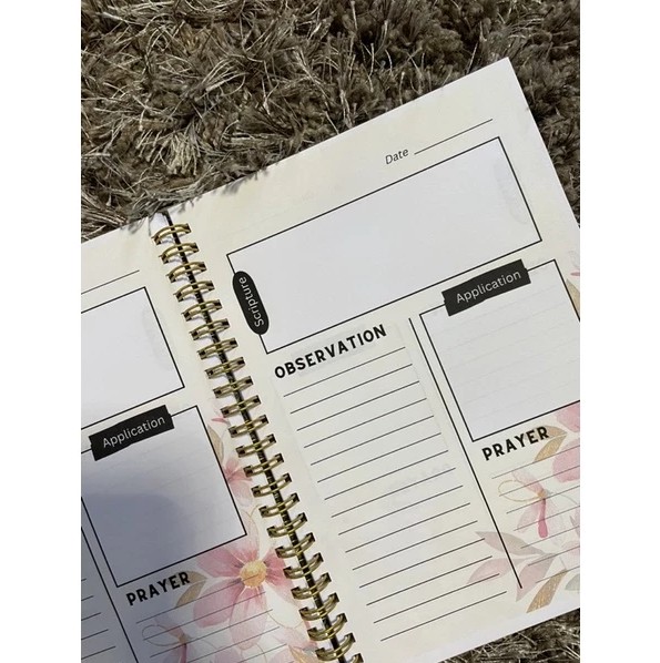 DEVOTIONAL JOURNAL NOTEBOOK - SOAP METHOD OF STUDYING THE BIBLE - FAITH GOALS AND ANSWERED PRAYERS - Image 3
