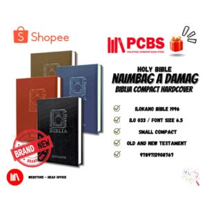 PCBS Ilocano Bible Small Compact (NAIMBAG A DAMAG BIBLIA/POINT TYPE 6.5) Black - Hardcover Book