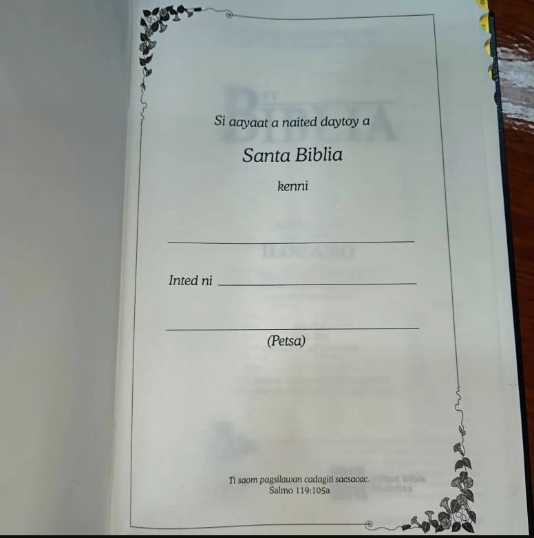 PCBS ANG BIBLIA ILOCANO ( ILO54 ) ( 8.5" X 5.375" X 1.125") - Image 2