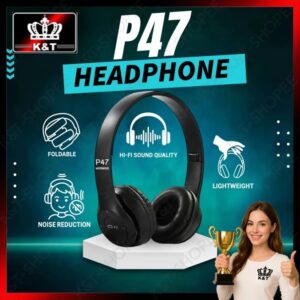 P4 [Good Quality] Wireless Bluetooth On-Ear Headphone Headset FM radio AUXNoise Cancellation w/ mic