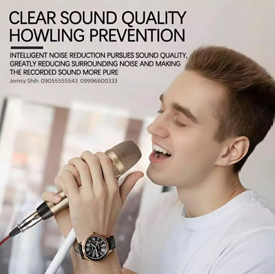KS-9000H Platinum Karaoke Dynamic Microphone Professional Wired MIC For Videoke Recording KTV System - Image 5