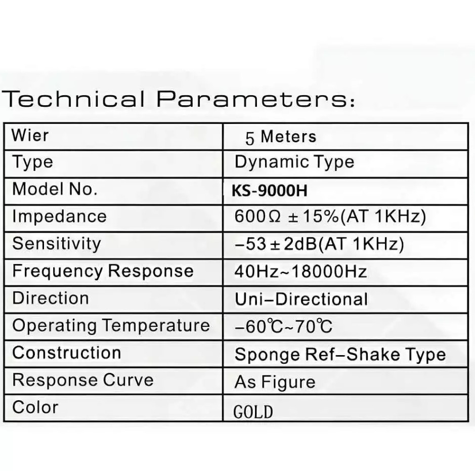 KS-9000H Platinum Karaoke Dynamic Microphone Professional Wired MIC For Videoke Recording KTV System - Image 3