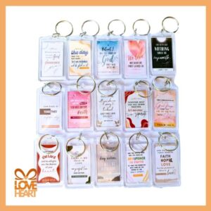 BIBLE VERSE KEYCHAIN (min. order 3pcs.) | VARIOUS DESIGN | GIFT AND GIVEAWAY | WORD OF GOD
