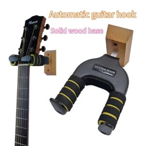 Wall Mount Guitar Hanger Automatic Locking Guitar Racks Wall Hanger Hook Holder for Acoustic Guitar
